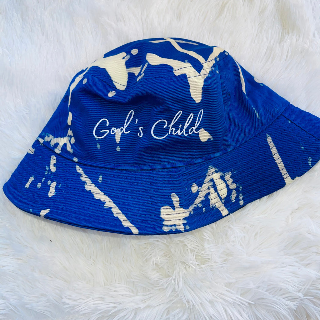 God's Child 7 blue bucket hat